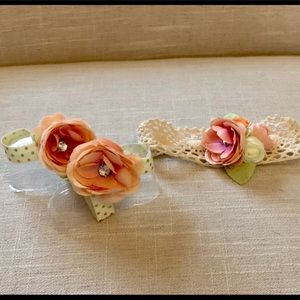Newborn Photo Prop Headband and Sandals